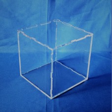 URNA PRIMERA PIEDRA Una cara sin pegar  <br>Medidas: 200 x 200 x 200 mm<br>